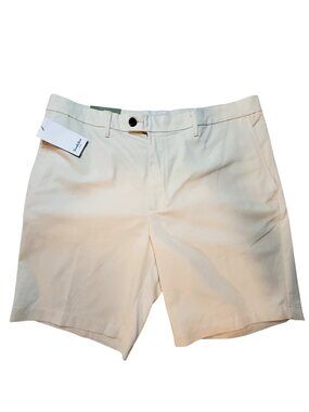 Goodfellow & Co Mens White Chino Short Size 38 Cotton Blend Casual Slim Fit